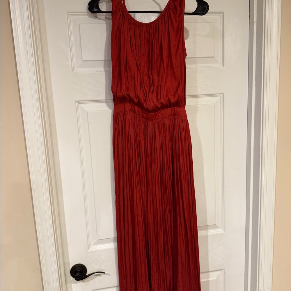 Red Sleeveless Maxi Dress - Classic Women's Evening Dress